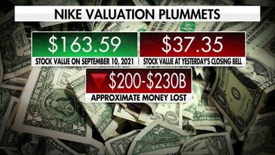 Nike stock plunges as company is dropped from S&P 100