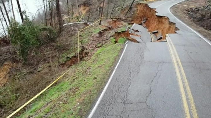 WATCH: Drone footage captures devastating destruction in Tennessee town after landslides
