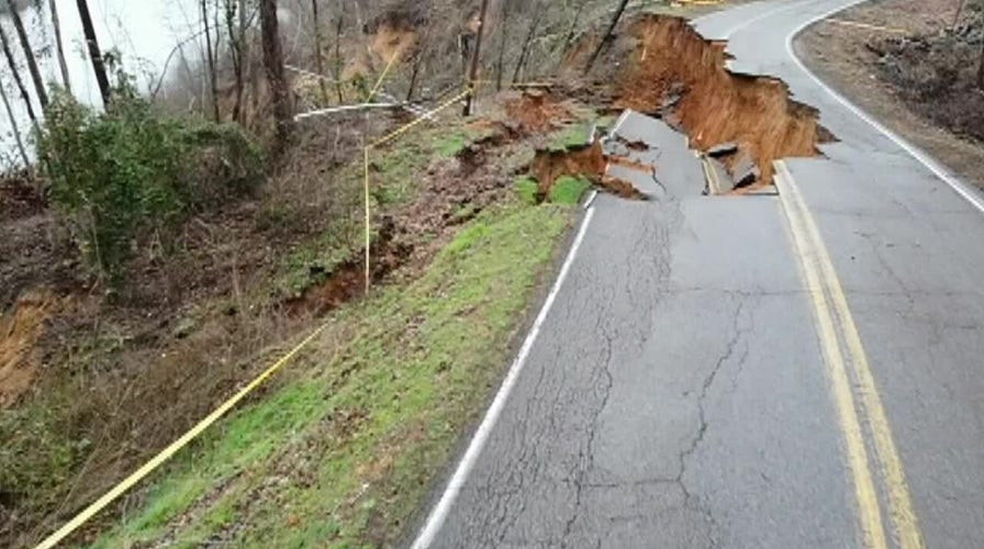 WATCH: Drone footage captures devastating destruction in Tennessee town after landslides