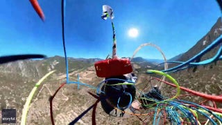 Paraglider narrowly avoids death after parachute fails to open - Fox News