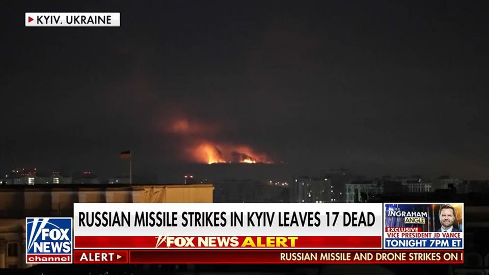 Russia hits Ukrainian capital in deadly missile attack