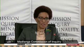 South African ex-police chief gets tissue stuck on forehead during corruption inquiry