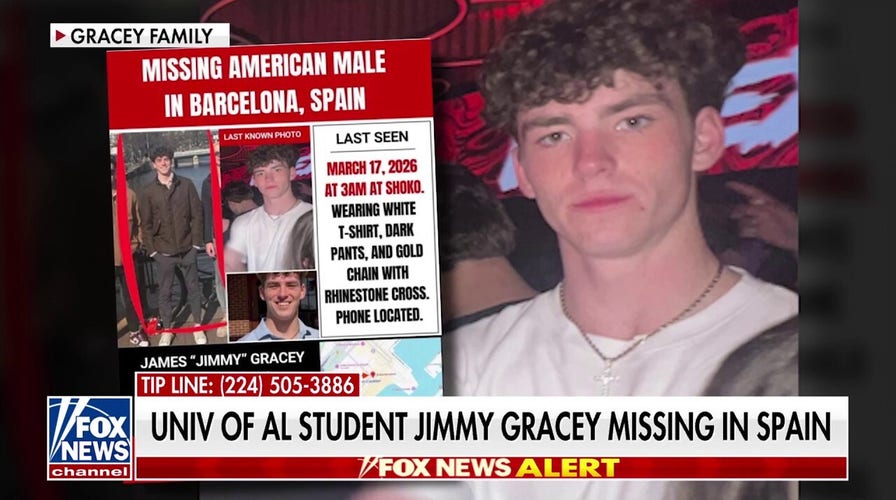 Alabama student Jimmy Gracey vanishes in Spain as police expand search efforts