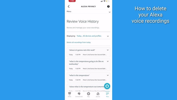 How to delete your Alexa voice recordings
