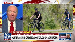 Andy McCarthy: The gun case against Hunter Biden is 'pretty overwhelming' - Fox News