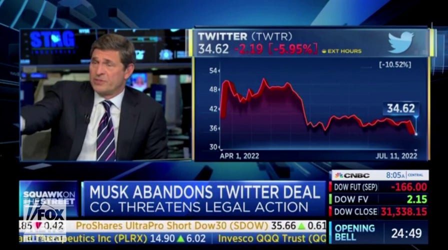 CNBC host suggests Elon Musk could end up in jail following broken Twitter deal