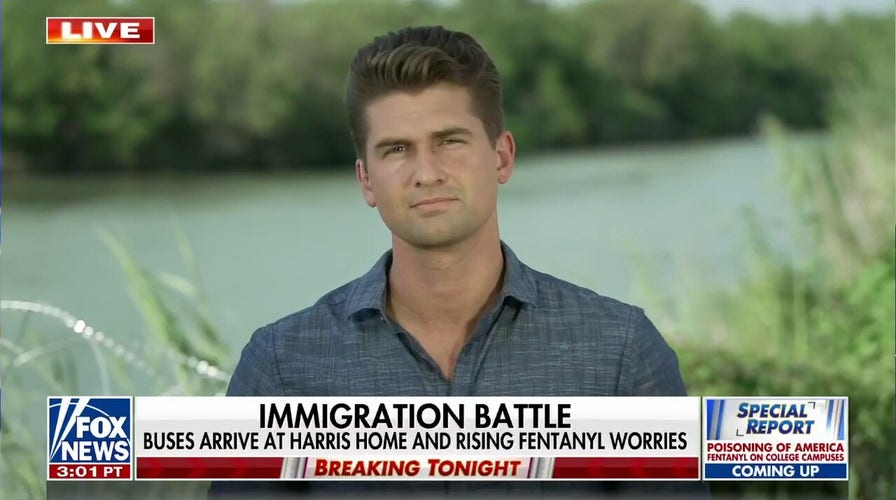 Illegal migrants bussed to Kamala Harris's home from Texas