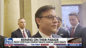 Raining on the House parade: Proxy vote plan conflict delays judicial limits debate