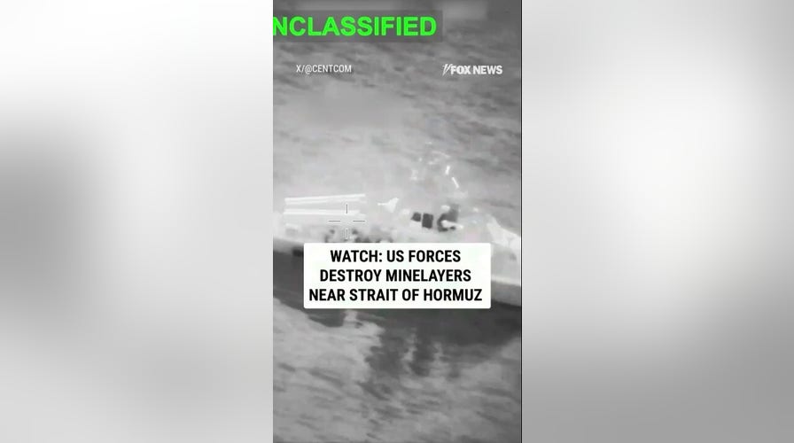  US forces DESTROY minelayers adjacent   Strait of Hormuz
