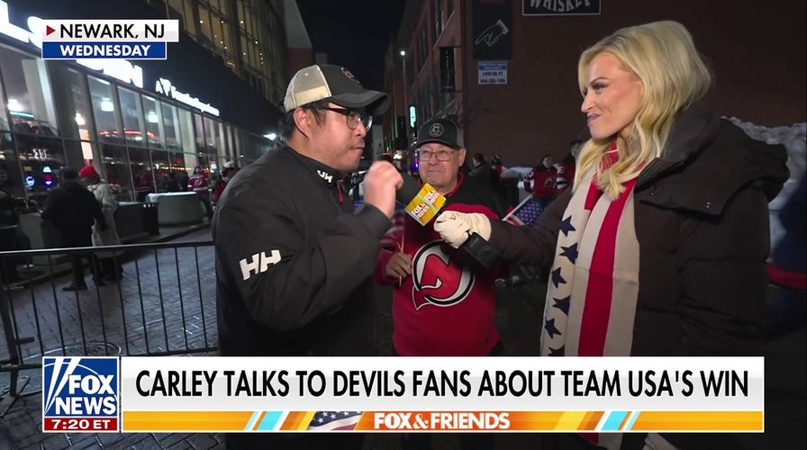 NJ fans celebrate Team USA hockey gold