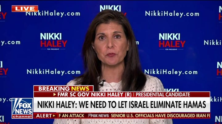 Nikki Haley: A ‘pause’ in Israel-Hamas fighting will not save hostages