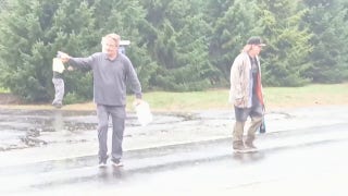 Alec Baldwin at the scene of car collision in the Hamptons
