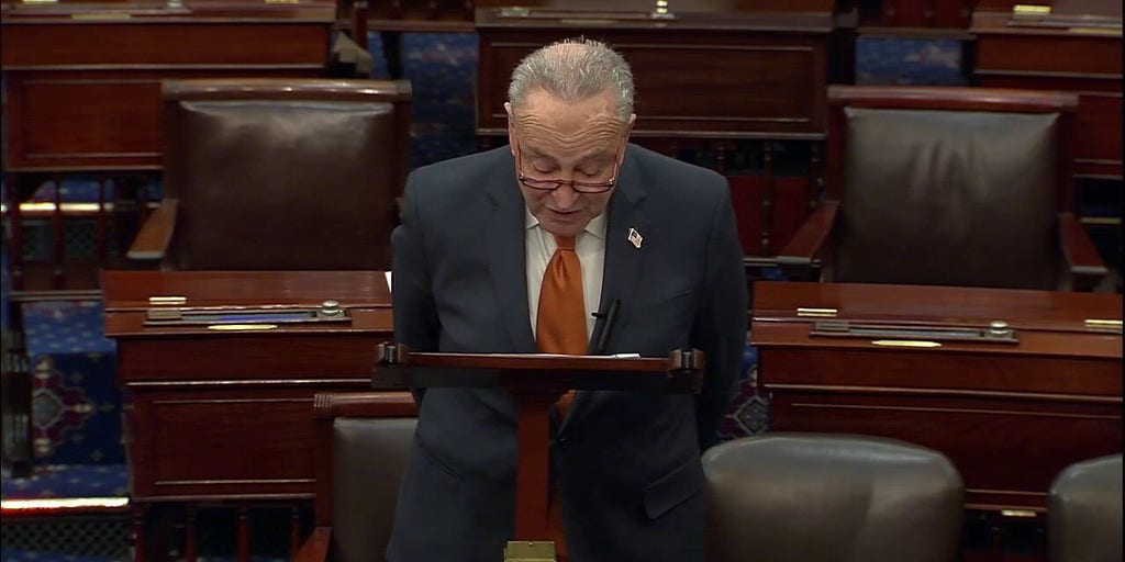 Schumer: Return to 1,547-page spending bill to avoid shutdown