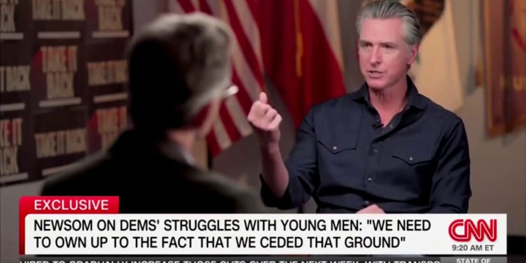 Gavin Newsom urges Democrats to 'own up' to ceding ground on the masculinity crisis