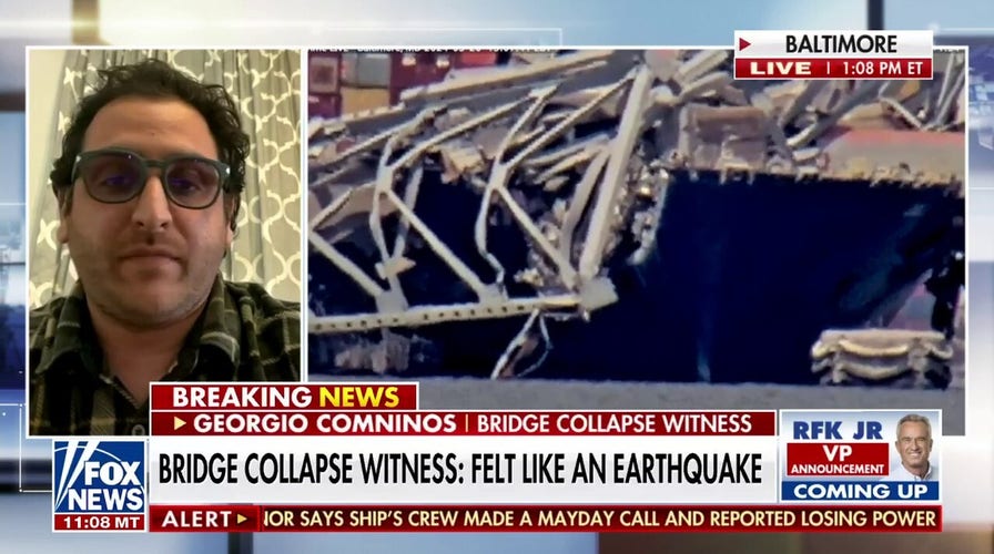 Witness describes 'horrific scene' after Baltimore bridge collapsed