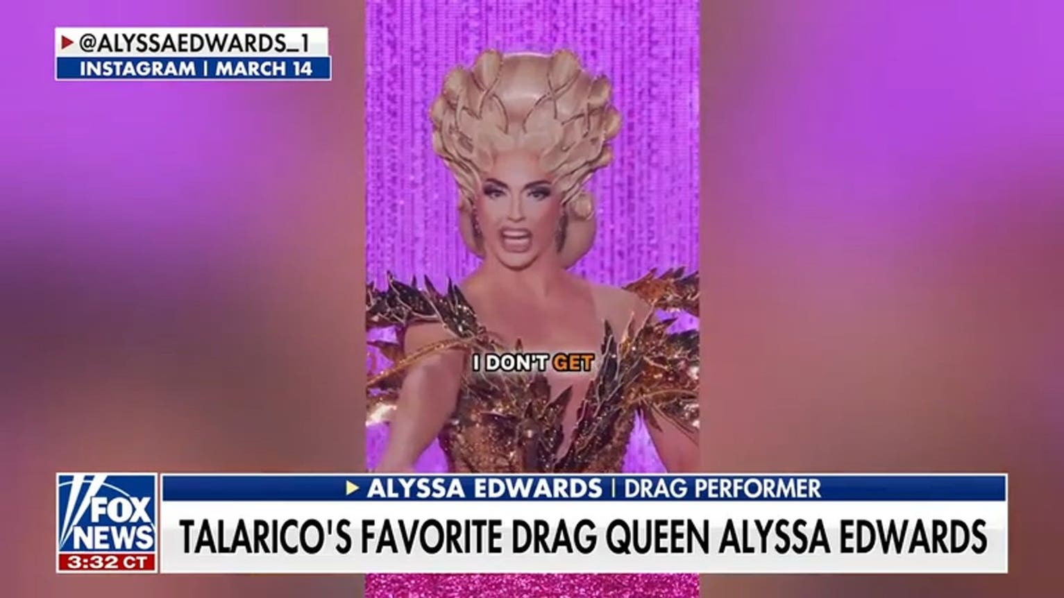 Will Cain reacts to James Talarico naming favorite drag queen instantly