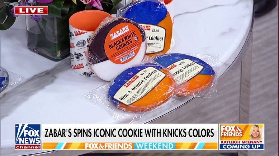Zabar's offers iconic cookie with Knicks colors