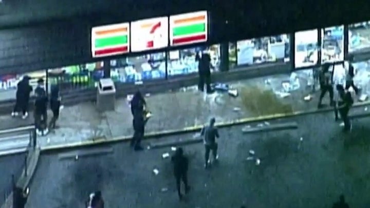 Many demonstrations over George Floyd's death turn violent after dark