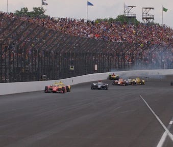 Josef Newgarden is OUT of Indy 500 after wreck during re-start on Lap 125