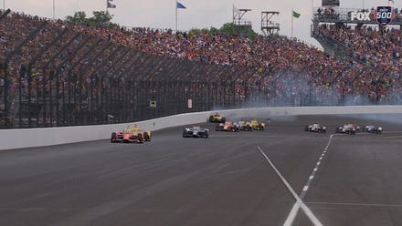Josef Newgarden is OUT of Indy 500 after wreck during re-start on Lap 125