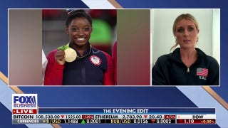 Simone Biles is feeling the heat from both sides, says Riley Gaines