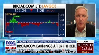 Nvidia, Broadcom are two big AI chip plays: Thomas Martin - Fox Business Video