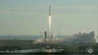 SpaceX’s Falcon 9 rocket launches with 28 Starlink V2 Mini satellites