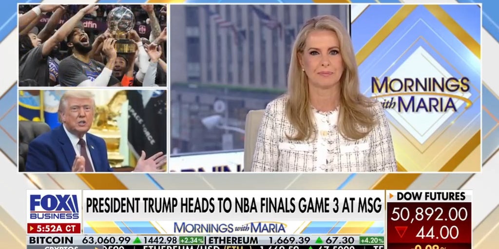 President Trump, NYC mayor attend NBA Finals Game 3 at MSG