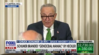 Heckler derails Chuck Schumer's anti-corruption speech in Washington