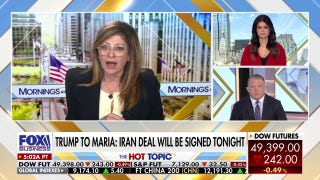 Trump tells Maria US ‘closed the strait’ with naval blockade, expects deal tonight