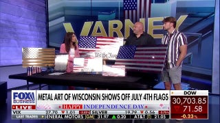 Father-son duo showcase metal, handcrafted American flags for July 4th - Fox Business Video