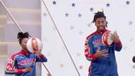 Harlem Globetrotters show off their skills with Maria Bartiromo