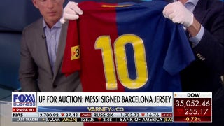 Messi signed Barcelona jersey goes up for auction - Fox Business Video