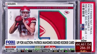 Patrick Mahomes signed rookie card on auction block - Fox Business Video