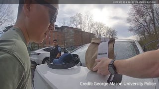 George Mason University police officer completes DoorDash delivery after arresting driver - Fox Business Video