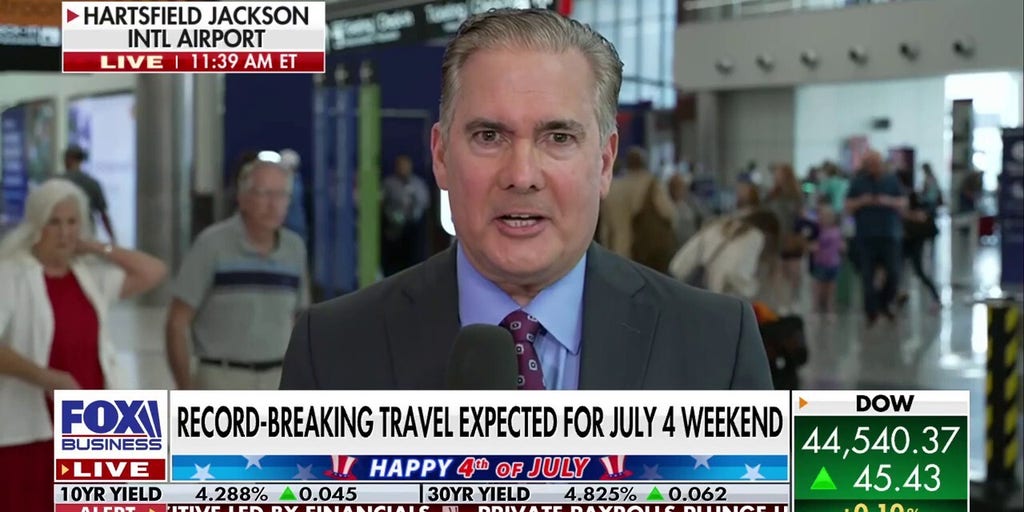 Travel expert credits the economy for driving record-breaking travel expected for July 4 | Fox Business Video