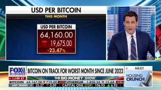 Bitcoin on pace for fifth straight monthly decline as selloff accelerates - Fox Business Video