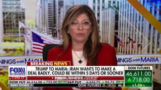 Trump to Maria Bartiromo: Iran wants to make a deal badly, could be within 5 days or sooner
