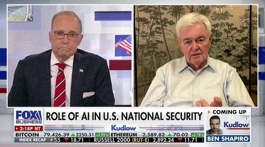 Newt Gingrich warns US could face grave danger if it falls behind on artificial intelligence