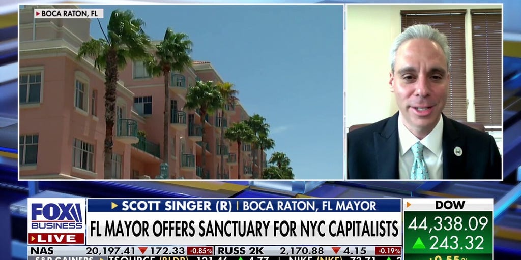 Florida mayor offers refuge to NYC's financial elite fleeing socialist policies