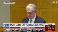 Chairman Powell curses after protestors crash speech