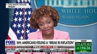 White House claims Americans are feeling 'a break in inflation,' Edward Lawrence reports