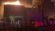 McDonald's restaurant engulfed in flames in California wildfire