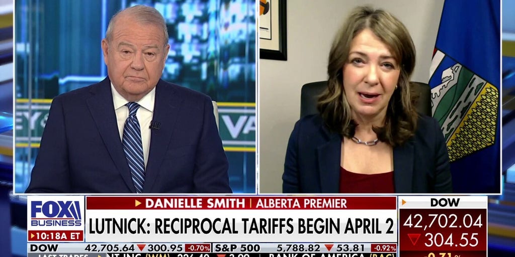 Alberta's premier cautions a US-Canada 'tariff war' causes 'more pain' than gain | Fox Business Video