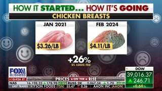 Here's how much staples like bread, butter, chicken have risen under Biden - Fox Business Video