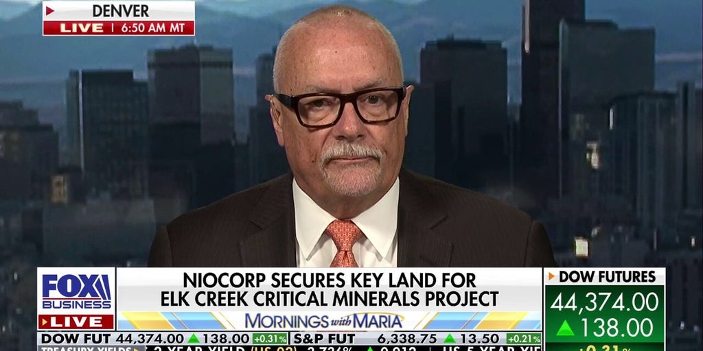 NioCorp Developments CEO details purchase of key land parcels in partnership with US Defense | Fox Business Video