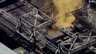 Emergency crews rush to steel plant after massive blast traps multiple people beneath wreckage