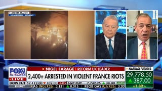 Nigel Farage sounds off as violent protests rock France and Italy