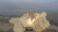 SpaceX launches first test flight of world's most powerful rocket before Starship explodes in midair