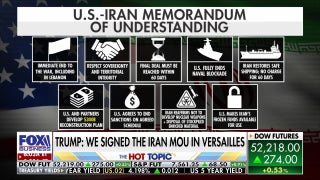 Trump personally signs Iran MOU in Versailles, warns of future action